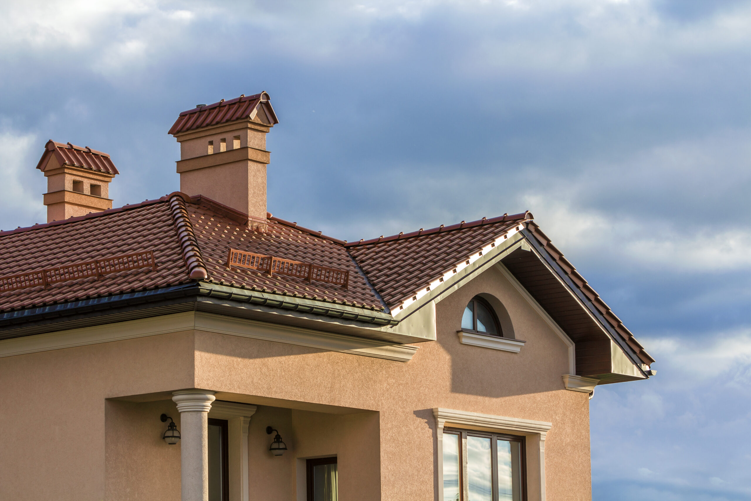 Photo of a tile roof